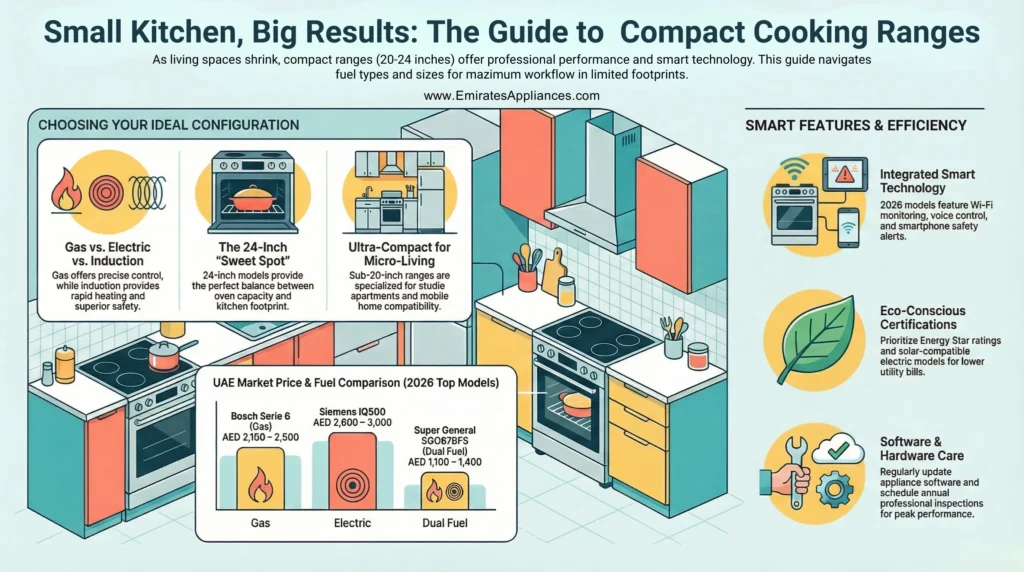 Small Kitchen, Big Results The Guide to Compact Cooking Ranges