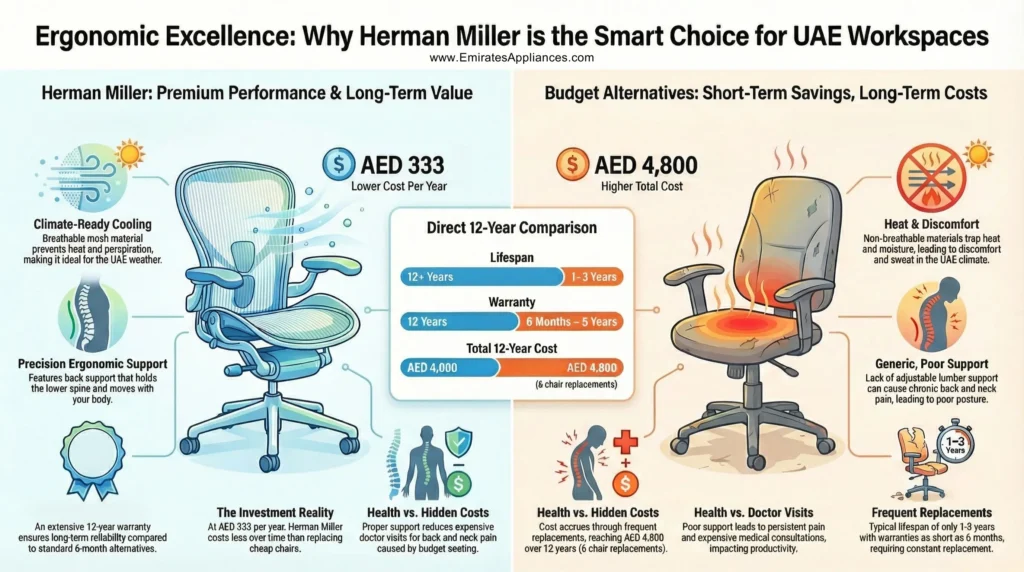 Why Herman Miller Chairs More Comfortable from Other Brands in UAE